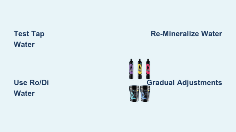 How to Lower GH in Aquarium Water