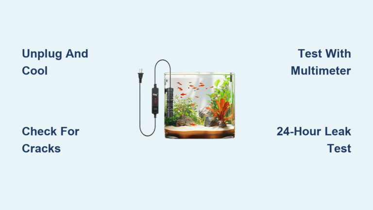 How to Fix Aquarium Heater Issues