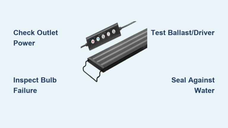 How to Fix Aquarium Light Issues