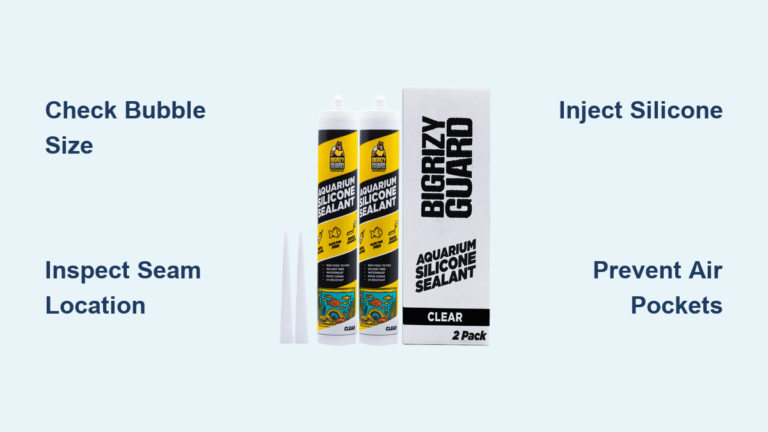Fix Air Bubbles in Aquarium Silicone Sealant