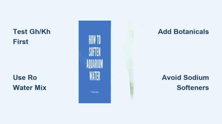 How to Soften Water in Aquarium