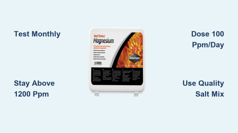 Magnesium Levels in Saltwater Aquarium: Ideal Range & Tips