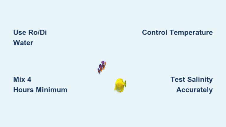 How to Make Saltwater for Aquariums