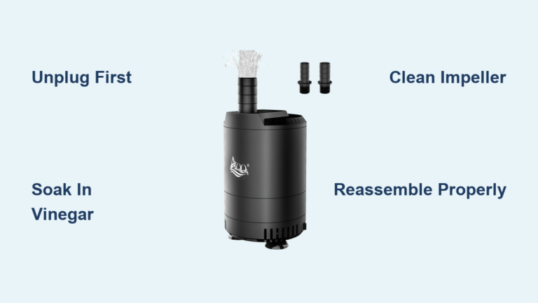 How to Clean Submersible Aquarium Pump